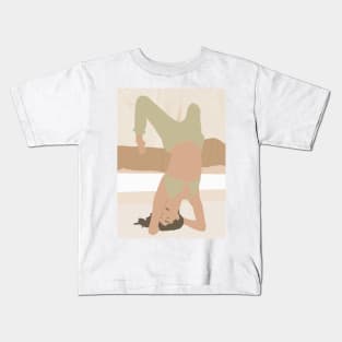 Yoga Women #abstract #digitalart Kids T-Shirt